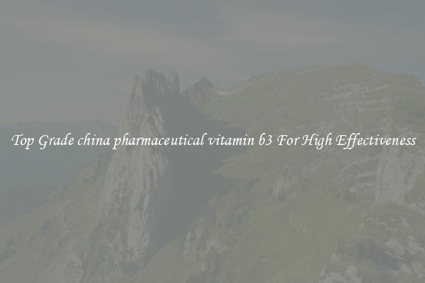 Top Grade china pharmaceutical vitamin b3 For High Effectiveness