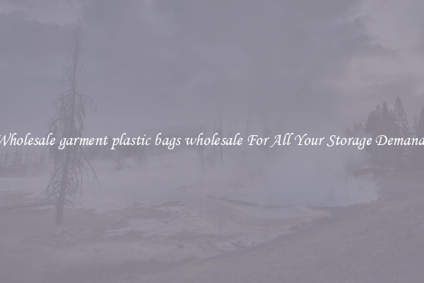 Wholesale garment plastic bags wholesale For All Your Storage Demands