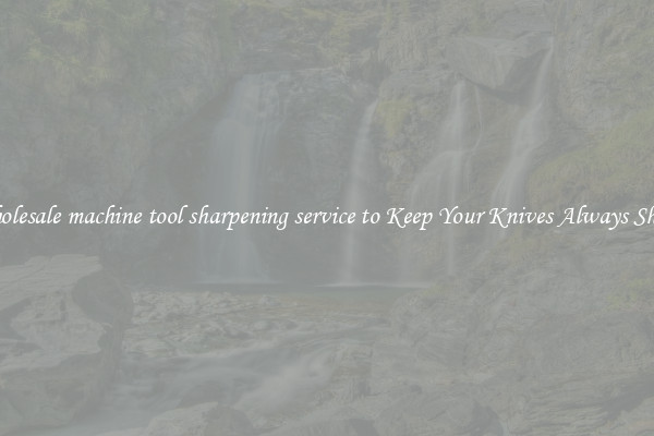 Wholesale machine tool sharpening service to Keep Your Knives Always Sharp