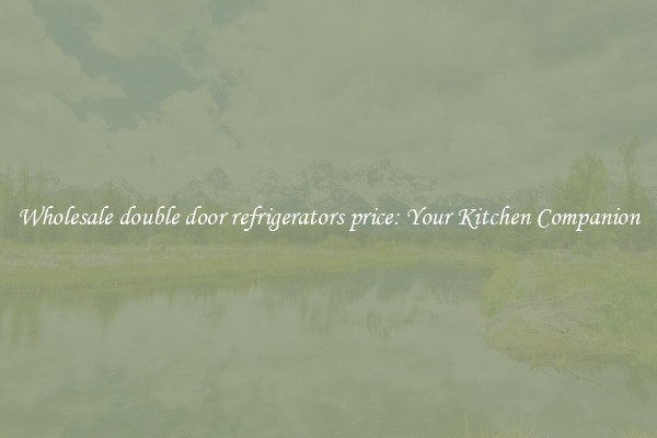 Wholesale double door refrigerators price: Your Kitchen Companion