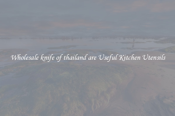 Wholesale knife of thailand are Useful Kitchen Utensils