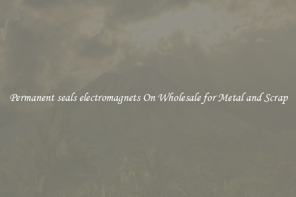 Permanent seals electromagnets On Wholesale for Metal and Scrap