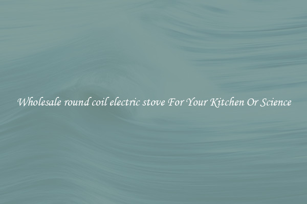 Wholesale round coil electric stove For Your Kitchen Or Science